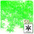 Starflake bead, SnowFlake, Cartwheel, Transparent, 18mm, 50-pc, Light Green