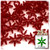 Starflake bead, SnowFlake, Cartwheel, Transparent, 25mm, 25-pc Raspberry Red