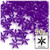 Starflake bead, SnowFlake, Cartwheel, Transparent, 18mm, 50-pc, Dark Purple
