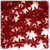 Starflake bead, SnowFlake, Cartwheel, Transparent, 18mm, 50-pc, Raspberry Red