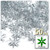 Starflake bead, SnowFlake, Cartwheel, Transparent, 18mm, 50-pc, Clear