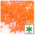 Starflake bead, SnowFlake, Cartwheel, Transparent, 25mm, 25-pc Orange