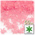 Starflake bead, SnowFlake, Cartwheel, Transparent, 18mm, 50-pc, Pink