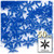 Starflake bead, SnowFlake, Cartwheel, Transparent, 18mm, 50-pc, Royal Blue