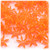 Starflake bead, SnowFlake, Cartwheel, Transparent, 18mm, 50-pc, Orange