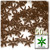 Starflake bead, SnowFlake, Cartwheel, Transparent, 18mm, 50-pc, Brown