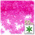 Starflake bead, SnowFlake, Cartwheel, Transparent, 18mm, 50-pc, Hot Pink