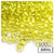 Pony Beads, Transparent, 9x6mm, 100-pc, Acid Yellow