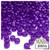 Pony Beads, Transparent, 9x6mm, 100-pc, Dark Purple