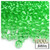 Pony Beads, Transparent, 9x6mm, 1,000-pc, Light Green