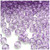 Pony Beads, Transparent, Glitter, 6x9mm, 1,000-pc, purple glitter