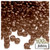 Pony Beads, Transparent, 9x6mm, 100-pc, Brown
