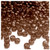Pony Beads, Transparent, 9x6mm, 100-pc, Brown
