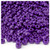 Pony Beads, Opaque, 6x9mm, 100-pc, Dark Purple