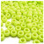 Pony Beads, Opaque, Neon, 6x9mm, 100-pc, Bright Yellow Neon