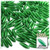 Plastic Speghetti Beads, Transparent, 19x6mm, 1,000-pc, Emerald green