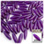 Plastic Speghetti Beads, Transparent, 19x6mm, 1,000-pc, Dark Purple