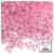 Plastic Tri-Bead, Transparent, 11mm, 1,000-pc, Pink