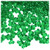 Plastic Tri-Bead, Transparent, 11mm, 1,000-pc, Light Green