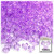 Plastic Tri-Bead, Transparent, 11mm, 1,000-pc, Lavender Purple