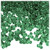 Plastic Tri-Bead, Transparent, 11mm, 1,000-pc, Emerald green