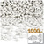 Plastic Rondelle Beads, Opaque, 6mm, 1,000-pc, White