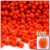 Acrylic Pom Pom, 7mm, 100-pc, Neon Orange
