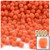 Acrylic Pom Pom, 7mm, 5,000-pc, Orange