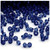 Plastic Bicone Beads, Transparent, 4mm, 200-pc, Royal Blue