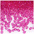 Plastic Bicone Beads, Transparent, 4mm, 200-pc, Hot Pink