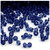 Plastic Bicone Beads, Transparent, 4mm, 1,000-pc, Royal Blue