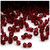 Plastic Bicone Beads, Transparent, 4mm, 1,000-pc, Devil red Wine
