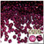 Plastic Bicone Beads, Transparent, 4mm, 1,000-pc, Fuchsia