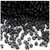 Plastic Bicone Beads, Transparent, 4mm, 1,000-pc, Charcoal Gray