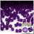 Plastic Bicone Beads, Transparent, 4mm, 1,000-pc, Purple