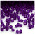 Plastic Bicone Beads, Transparent, 4mm, 1,000-pc, Purple