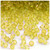 Plastic Bicone Beads, Transparent, 6mm, 200-pc, Yellow