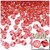 Plastic Bicone Beads, Transparent, 6mm, 1,000-pc, Salmon