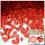 Plastic Bicone Beads, Transparent, 4mm, 1,000-pc, Orange