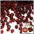 Plastic Bicone Beads, Transparent, 6mm, 200-pc, Beer brown