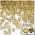 Plastic Bicone Beads, Transparent, 6mm, 1,000-pc, Champagne