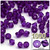 Plastic Bicone Beads, Transparent, 6mm, 1,000-pc, Purple