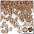 Plastic Bicone Beads, Transparent, 6mm, 200-pc, Honey