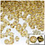 Plastic Bicone Beads, Transparent, 6mm, 200-pc, Champagne