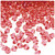 Plastic Bicone Beads, Transparent, 6mm, 200-pc, Salmon