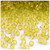 Plastic Bicone Beads, Transparent, 6mm, 1,000-pc, Yellow