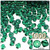 Plastic Bicone Beads, Transparent, 6mm, 1,000-pc, Emerald Green