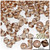 Plastic Bicone Beads, Transparent, 8mm, 200-pc, Honey