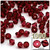 Plastic Bicone Beads, Transparent, 6mm, 1,000-pc, Devil red Wine