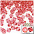 Plastic Bicone Beads, Transparent, 8mm, 200-pc, Salmon